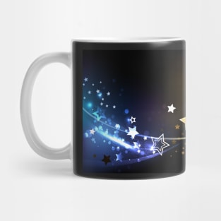 Abstract background with contrasting stars Mug